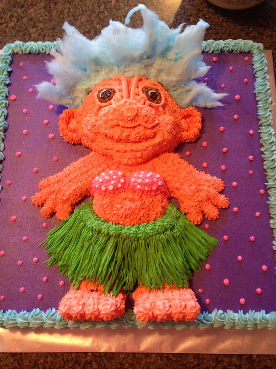 Trolls Birthday Cake