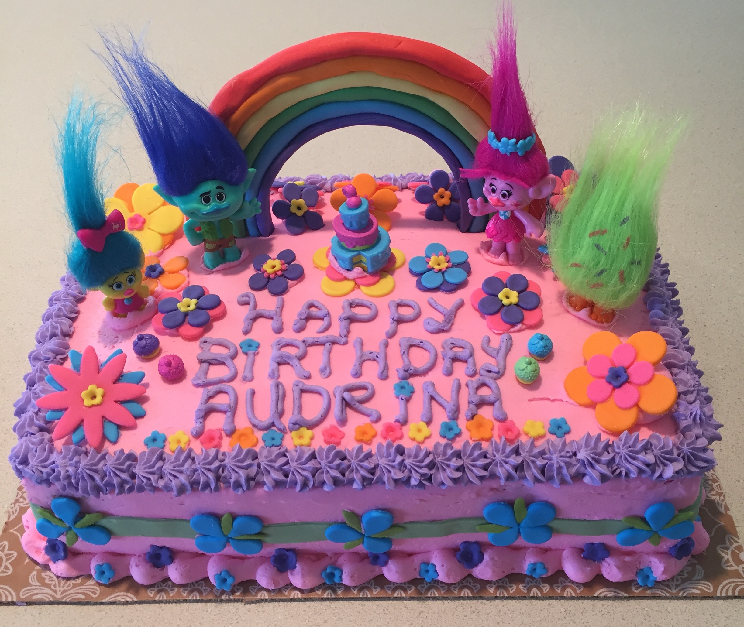 Trolls Birthday Party Cake Ideas