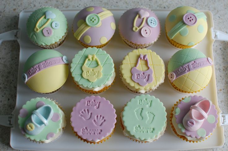 Unisex Baby Shower Cupcakes