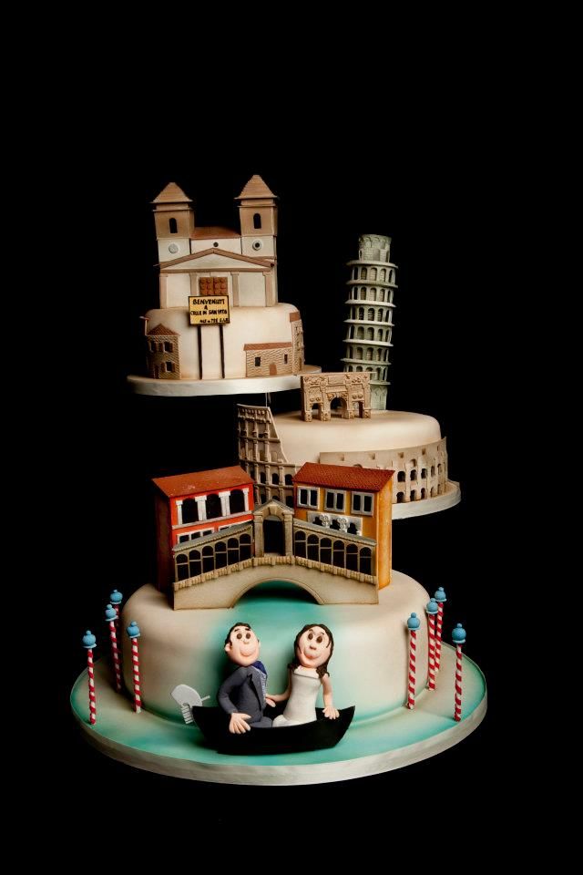 Venice Inspired Wedding Cakes