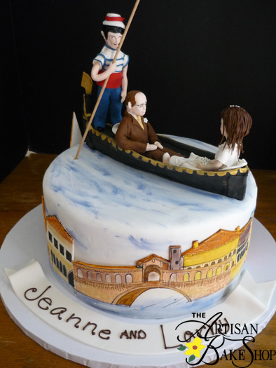 Venice Themed Birthday Cake