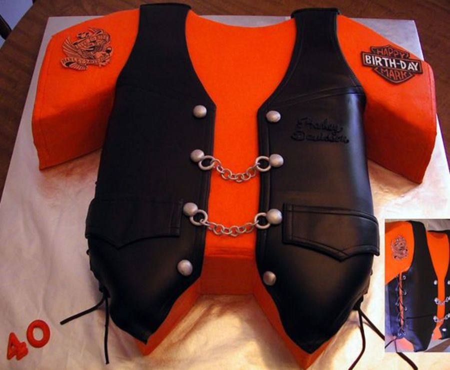 Vest Harley-Davidson Cakes