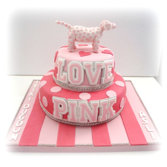 Victoria Secret Pink Birthday Cake