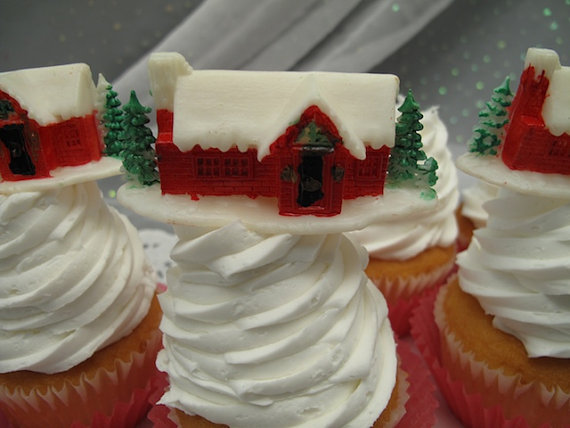 Vintage Christmas Cake Toppers