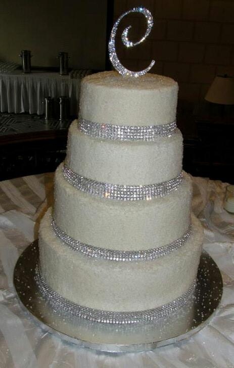 Wedding Cake with Glitter