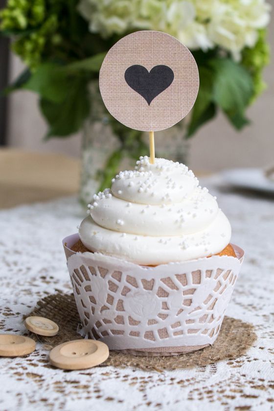 Wedding Cupcake Toppers Printable