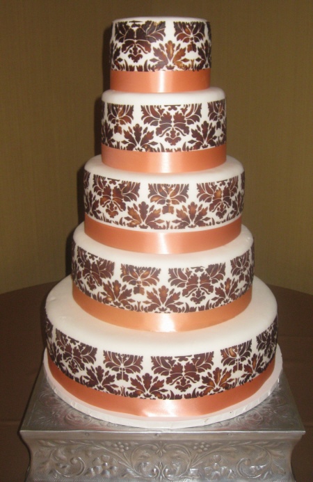 Wedding Damask Cake Stencil