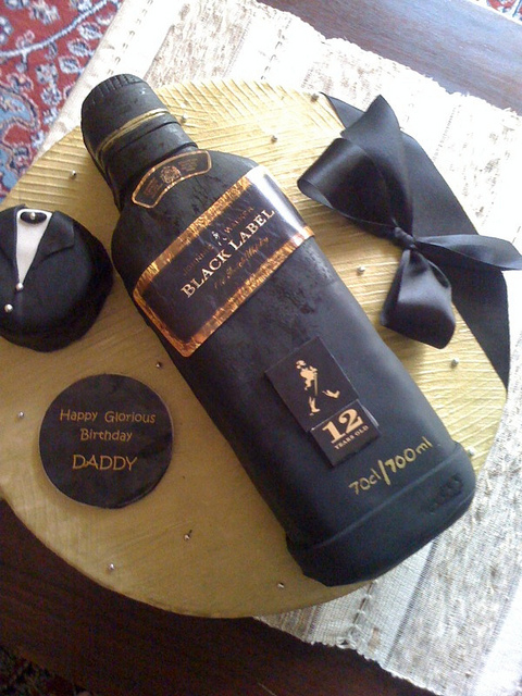 Wine Bottle Cake