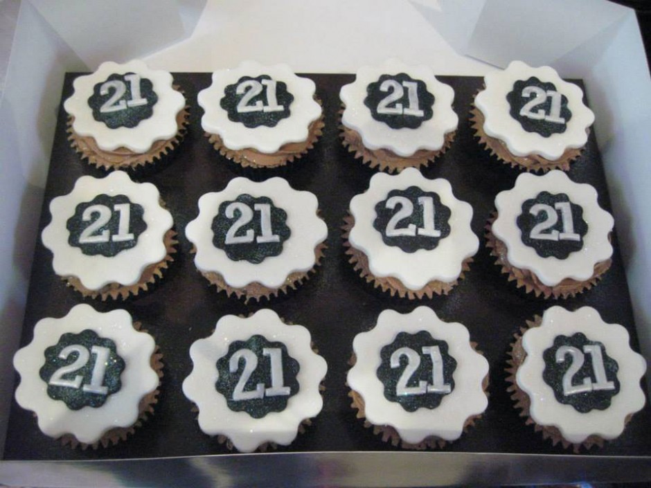 21st Birthday Cupcakes