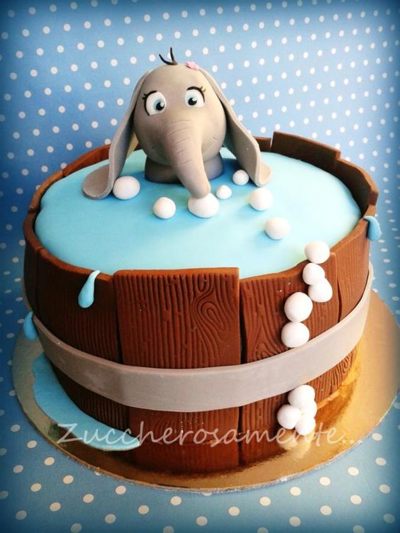 Baby Elephant Cake