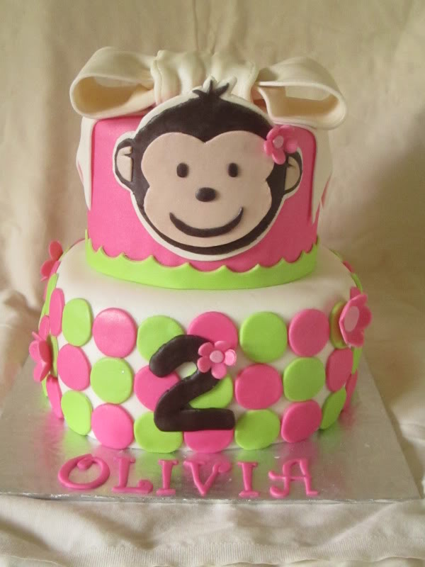 Baby Girls 2nd Birthday Cake