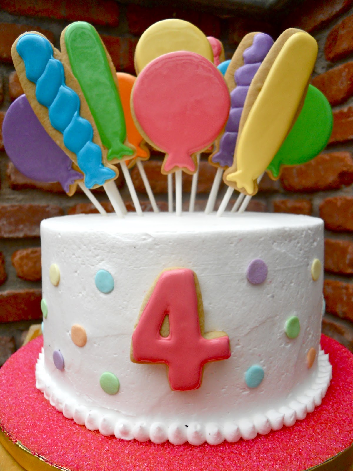 Balloon Birthday Cake Idea