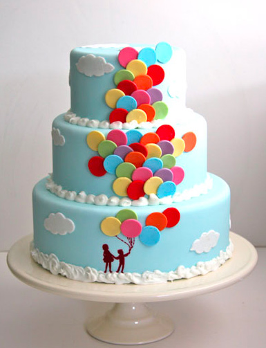 Balloon Birthday Cake