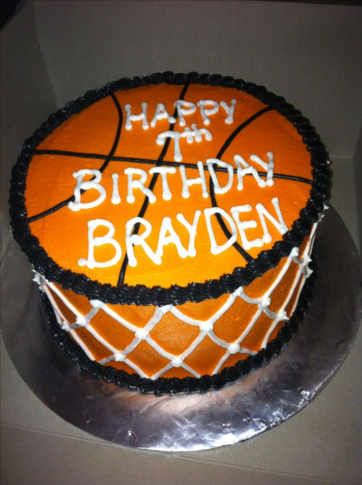 Basketball Birthday Cake