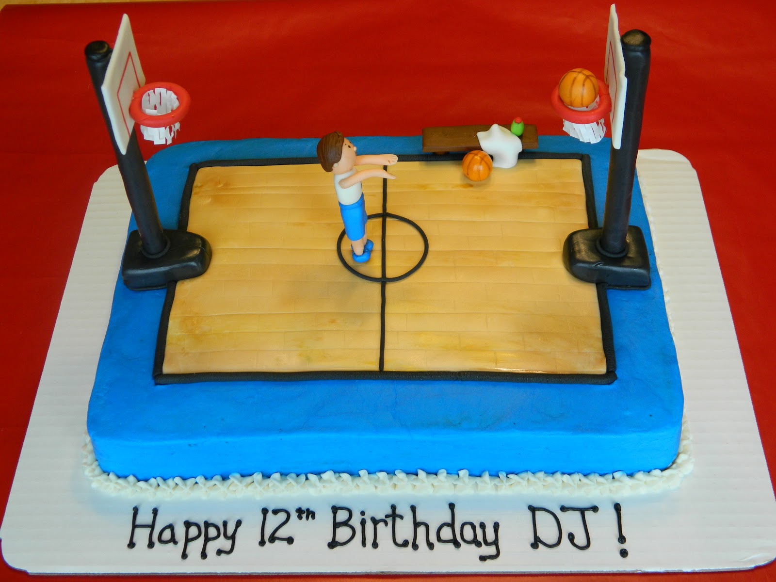 Basketball Court Birthday Cake