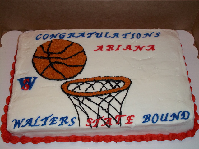 Basketball Sheet Cakes