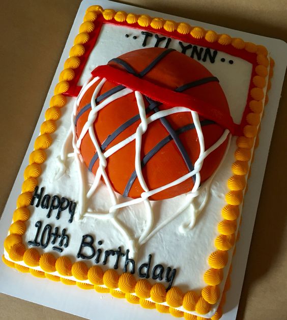 Basketball Sheet Cakes