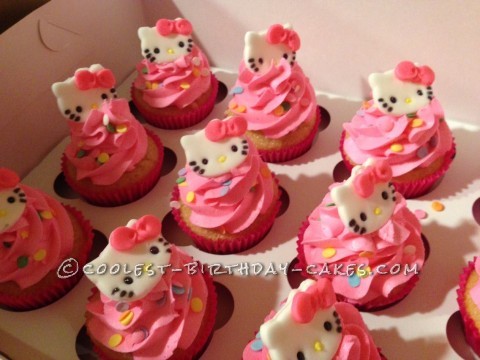 Beautiful Hello Kitty Cupcakes