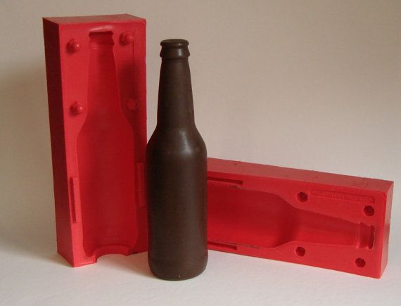 Beer Bottle Silicone Mold Full Size