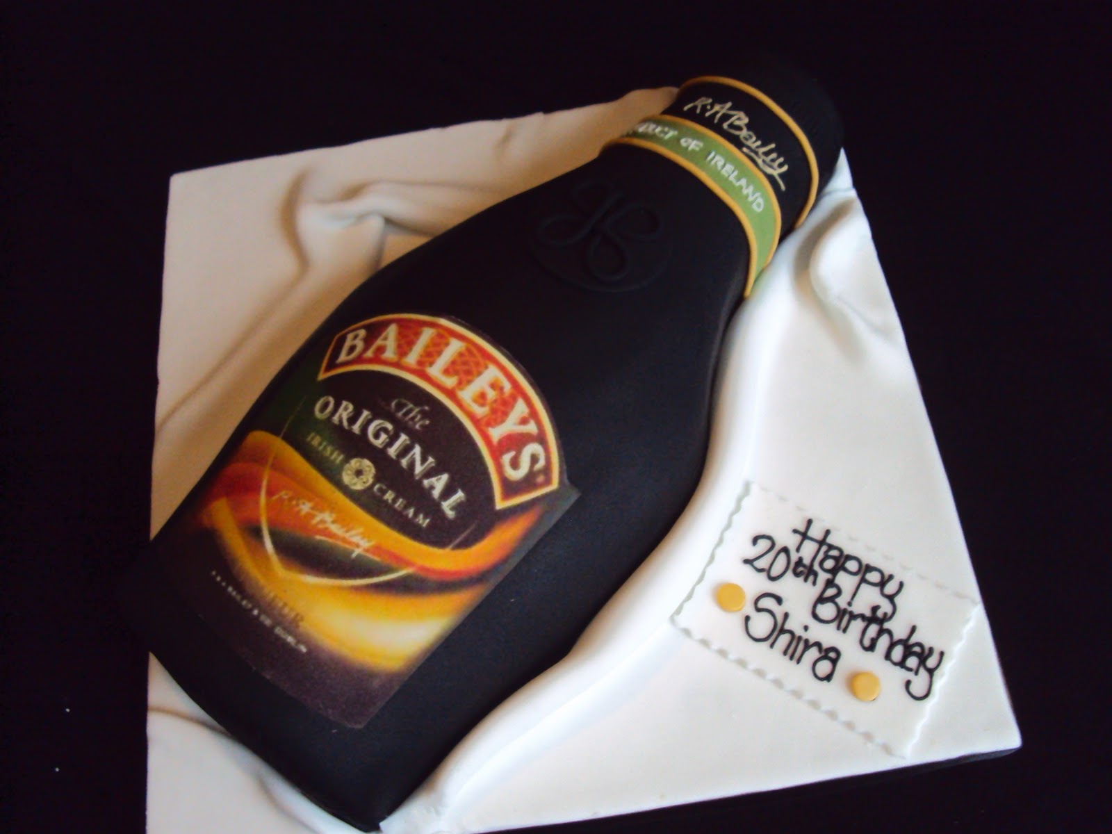 Bottle of Happy Birthday Cake with Bailey