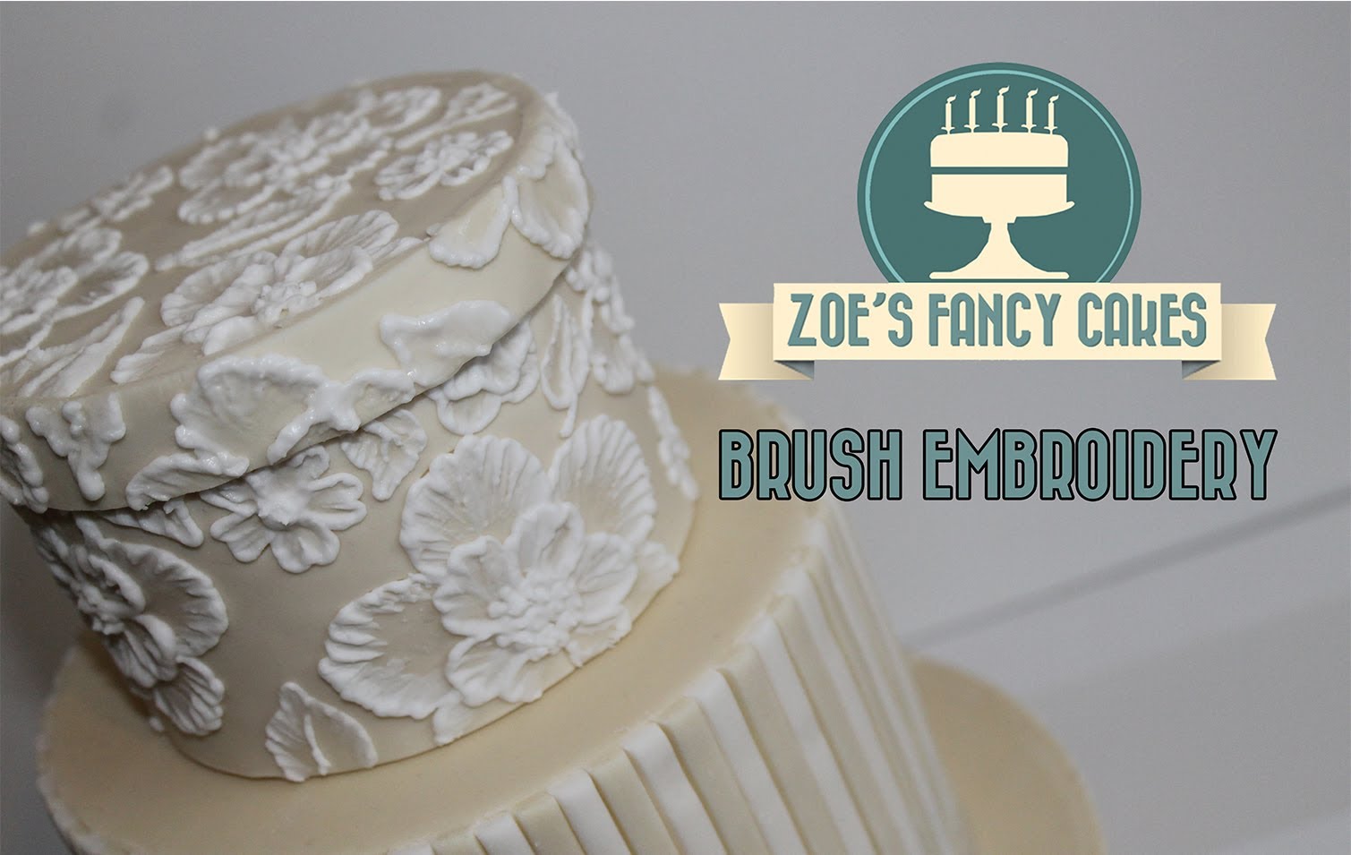 Brush Embroidery Cake Decorating