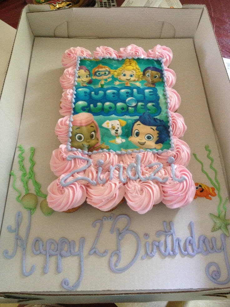 12 Photos of Bubble Guppies Birthday Cake And Cupcakes