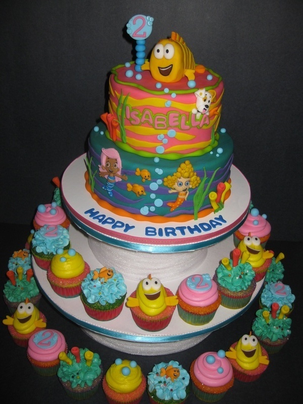 Bubble Guppies Cupcake Cake