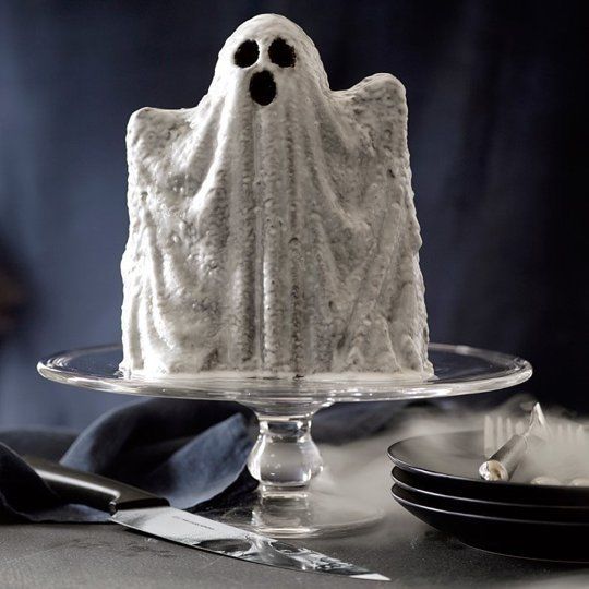 Cake Shaped as a Halloween Ghost