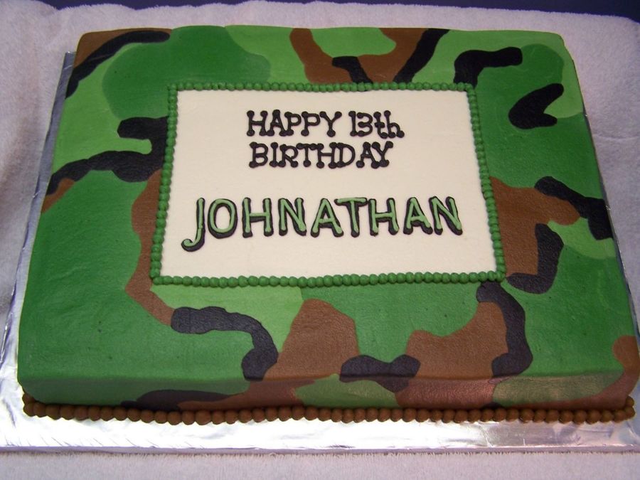 Camouflage Cake Ideas