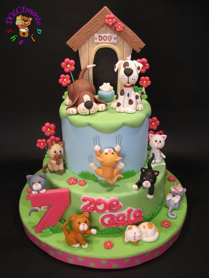 Cat and Dog Birthday Cake Ideas