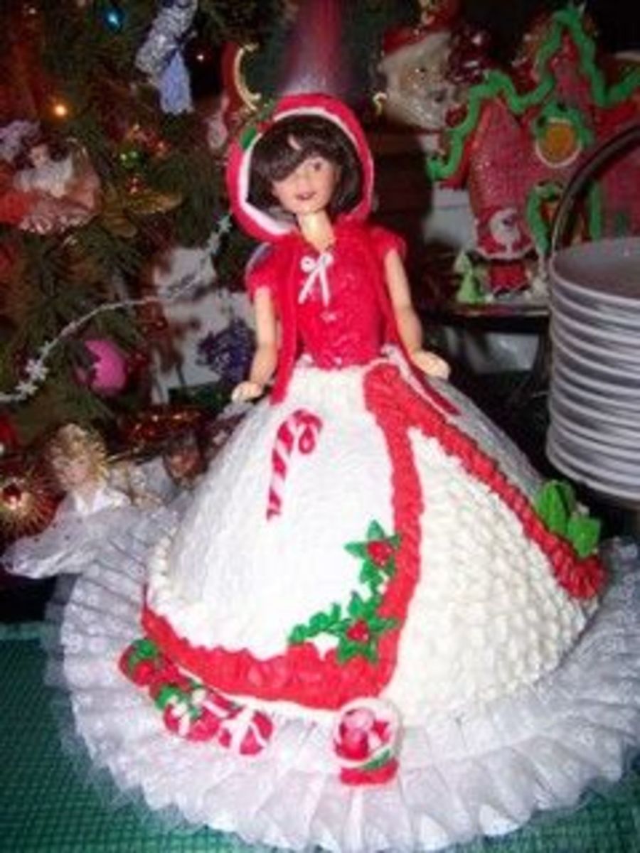 Christmas Doll Cake