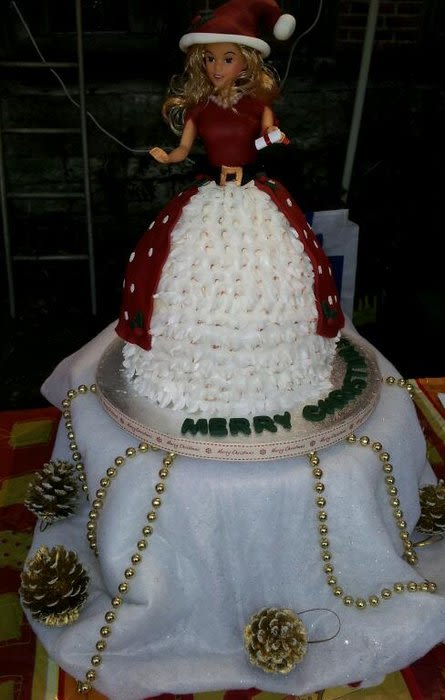 Christmas Doll Cake