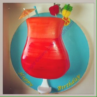 Cocktail Birthday Cake