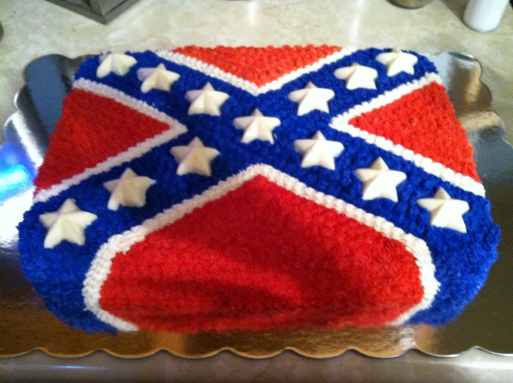 Confederate Flag Cake