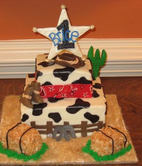 Cowboy Birthday Cake