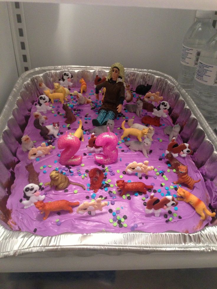 Crazy Cat Lady Birthday Cake