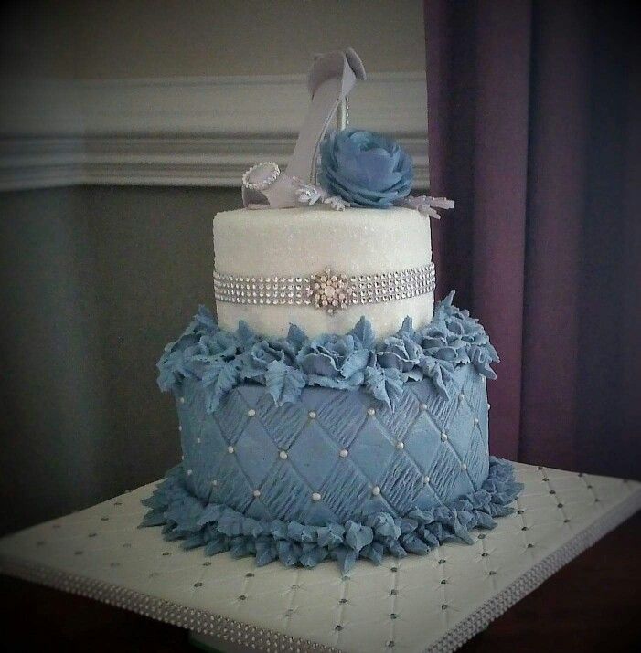 Denim and Diamonds Cake