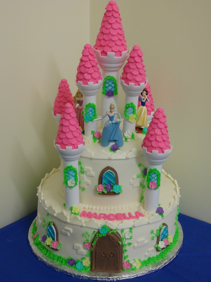 Disney Princess Castle Cake