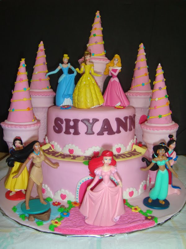 Disney Princess Fondant Cake