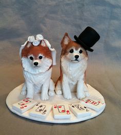 Dog Wedding Cake Topper