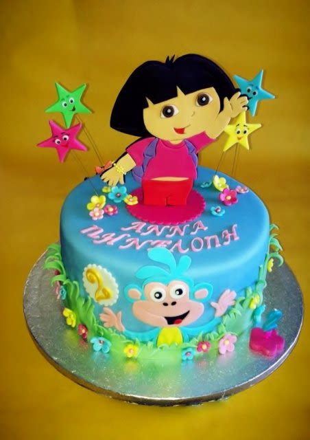 10 Photos of Girly Girl Birthday Cakes Dora