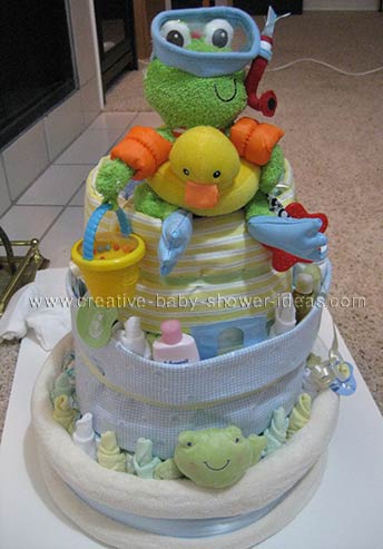 Duck Baby Shower Diaper Cake Ideas