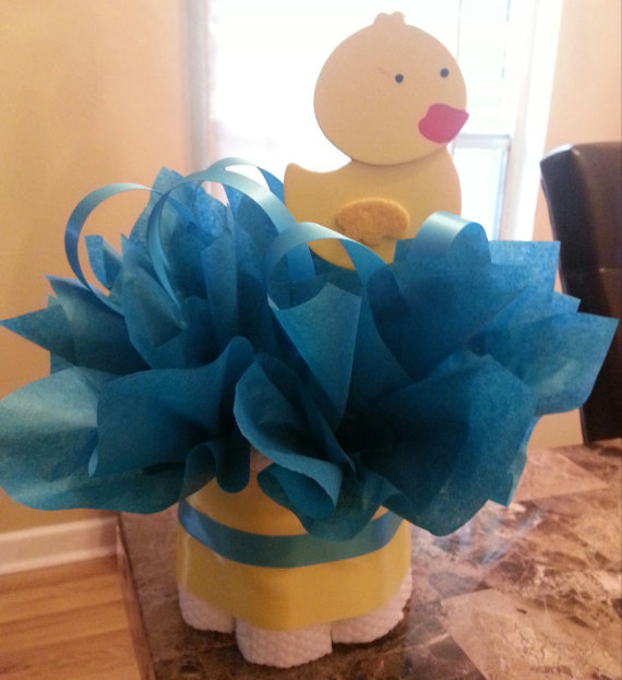 Duck Diaper Cakes for Baby Shower