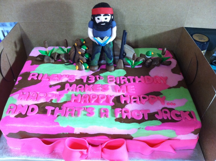 Duck Dynasty Pink Camo Birthday Cakes