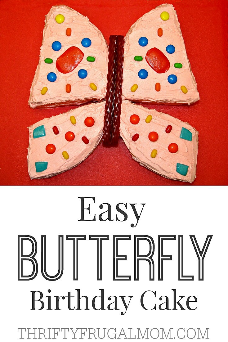 Easy Butterfly Birthday Cake