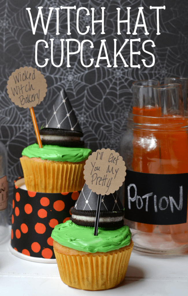 10 Photos of Easy Witch Hats Halloween Cupcakes