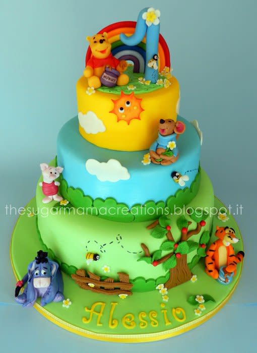 Easy Winnie the Pooh Cakes