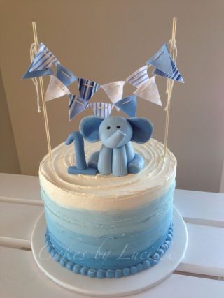 Elephant 1st Birthday Cake