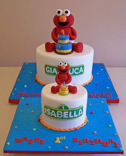 Elmo Birthday Cake