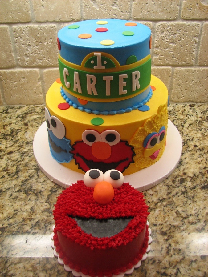 Elmo Sesame Street Smash Cake